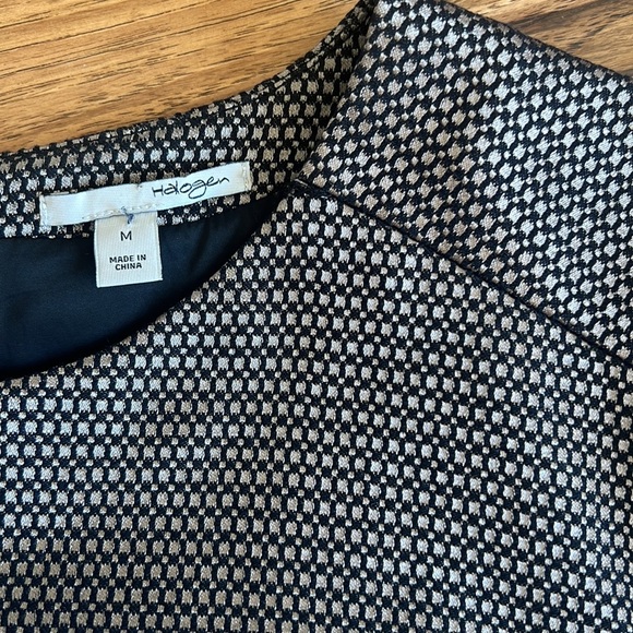 Halogen Zip Back Black & Gray Business Work Top M - Picture 4 of 5